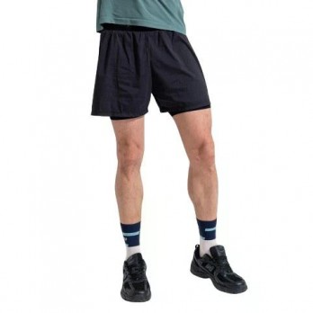 Мужские ультралегкие шорты CEP 2 в 1 арт. CU48M-5, цвет черный