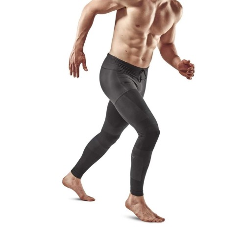 Мужские компрессионные ультралегкие тайтсы CEP для бега арт. CU62M-5, цвет черный