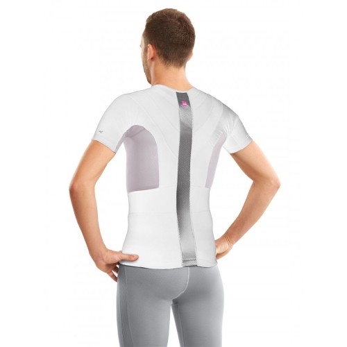 Мужской корректор осанки усиленный «Функциональная футболка medi Posture plus force» арт. GM31-7, цвет белый