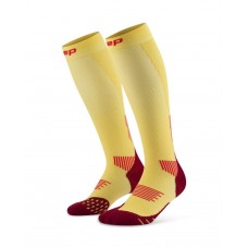 Мужские компрессионные гольфы CEP для бега арт. C125M-YB, цвет желтый-бордовый Мужские компрессионные гольфы CEP для бега арт. C125M-YB, цвет желтый-бордовый