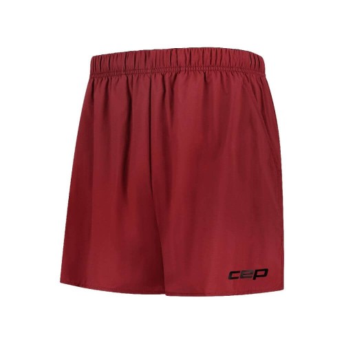 Мужские шорты CEP Core Run для спорта арт. CT45M-BR, цвет бордовый