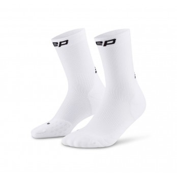 Мужские компрессионные спортивные носки CEP Core Run Mid Cut арт. C105M-0, цвет белый