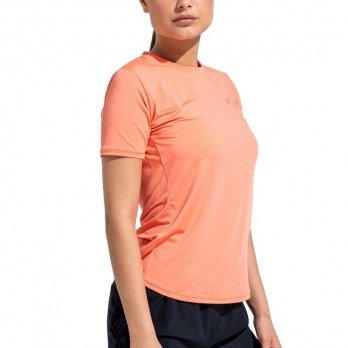 Женская футболка CEP с коротким рукавом для бега арт. C830W-C, цвет кораловый