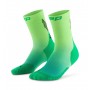 Женские компрессионные высокие спортивные носки CEP Gradient арт. C10EW-GY, цвет зеленый лайм