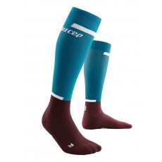 Женские компрессионные гольфы CEP для бега арт. C124W-NB, цвет синий-бордовый