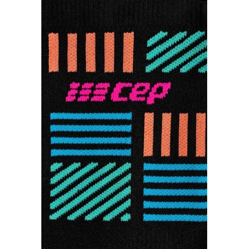 Женские компрессионные носки CEP арт. C10L2W-54, цвет черный-розовый