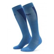 Женские компрессионные ультратонкие гольфы CEP для бега арт. C1UUW-S3, цвет небесный