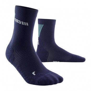Мужские компрессионные ультратонкие носки CEP для бега арт. C2UUM-3S, цвет синий-голубой