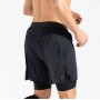 Мужские компрессионные шорты CEP 2 в 1 для бега арт. C48M-5, цвет черный