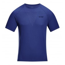 Мужская ультралёгкая футболка с короткими рукавами CEP Core Run Ultralight арт. C801M-3, цвет синий Мужская ультралёгкая футболка с короткими рукавами CEP Core Run Ultralight арт. C801M-3, цвет синий