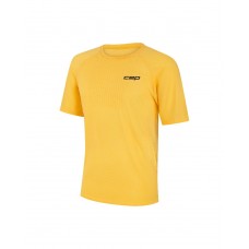 Мужская ультралёгкая футболка с короткими рукавами CEP Core Run Ultralight арт. C801M-Y, цвет желтый