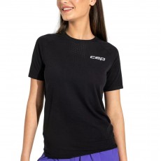 Женская ультралёгкая футболка с короткими рукавами CEP Core Run Ultralight арт. C801W-5, цвет черный Женская ультралёгкая футболка с короткими рукавами CEP Core Run Ultralight арт. C801W-5, цвет черный