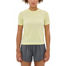 Женская ультралёгкая футболка с короткими рукавами CEP Core Run Ultralight арт. C801W-ZG, цвет лайм