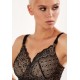 Бюстгальтер MEGAMI Allure арт. M9103, цвет чёрный-телесный