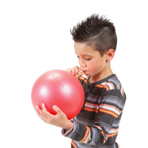 Мяч Over Ball для дыхательной гимнастики красный