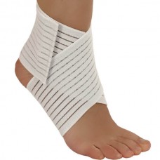 Бинт медицинский эластичный на голеностопный сустав ленточный Тонус Эласт арт. ELAST 0005, цвет белый