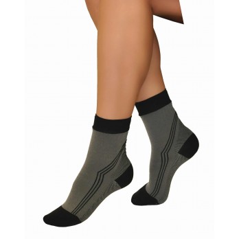Компрессионные носки Тонус Эласт 1 класс компрессии 1 рост арт. ELAST 0406 Active, цвет серо-черный