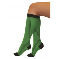 Гольфы для бега Тонус Эласт 1 класс компрессии 2 рост (170-182) арт 0401 Aktiv, цвет зелено-черный