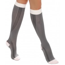 Гольфы для бега Тонус Эласт 1 класс компрессии 1 рост (158-170) арт 0401 Aktiv, цвет серо-белый
