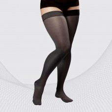 Чулки компрессионные Tonus Elast на широкое бедро 2 класс компрессии арт. 0402 LUX MAX 1 рост, цвет черный