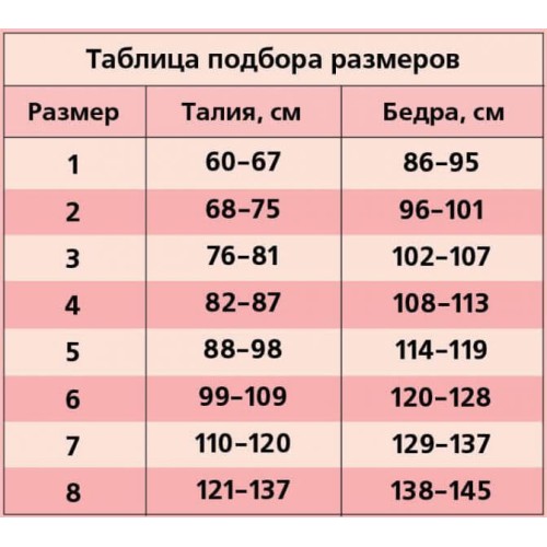 Пояс эластичный лечебно-профилактический УНГА-РУС C-325 высотой 29 см  по индивидуальным меркам