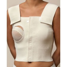 Майка компрессионная постмастэктомическая МКП-УНГА С-324 П (с правым вырезом под здоровую правую молочную железу) с лямками