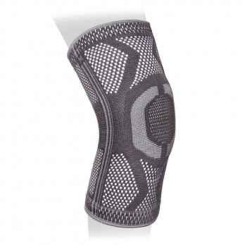Бандаж на коленный сустав эластичный с ребрами жесткости и силиконовым кольцом Ttoman арт. KS-E03