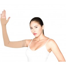 Рукав онкологический противоотёчный с перчаткой с открытыми фалангами с силиконовой тесьмой 2 класса компрессии арт. 522D