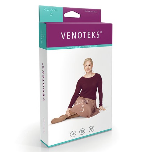 Компрессионные колготки Venoteks Classic 3 класс компрессии арт.3C314, цвет черный